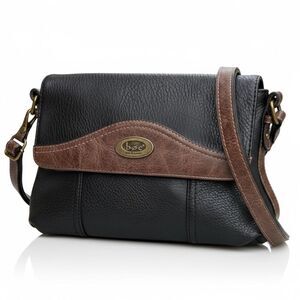 BOC Born Concept Women's Black & Brown Crossbody Bag Adjustable Strap